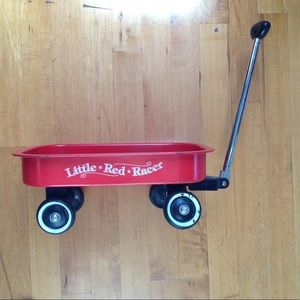Little Red Racer Vintage Toy Wagon